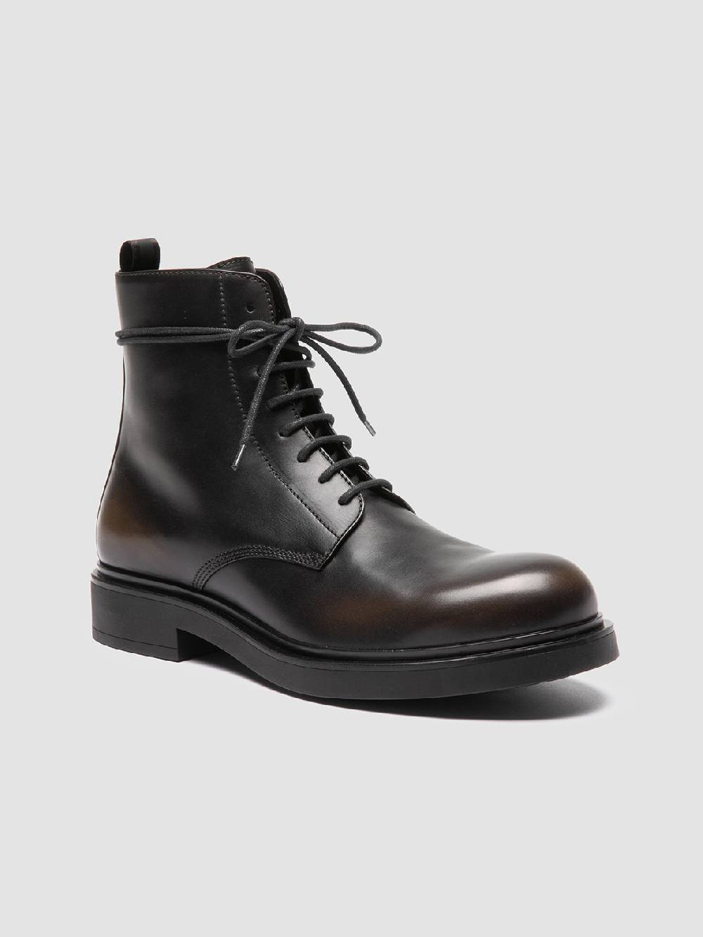 Officine Creative ENGINEER 005 Stivali Stringati In Pelle Verde