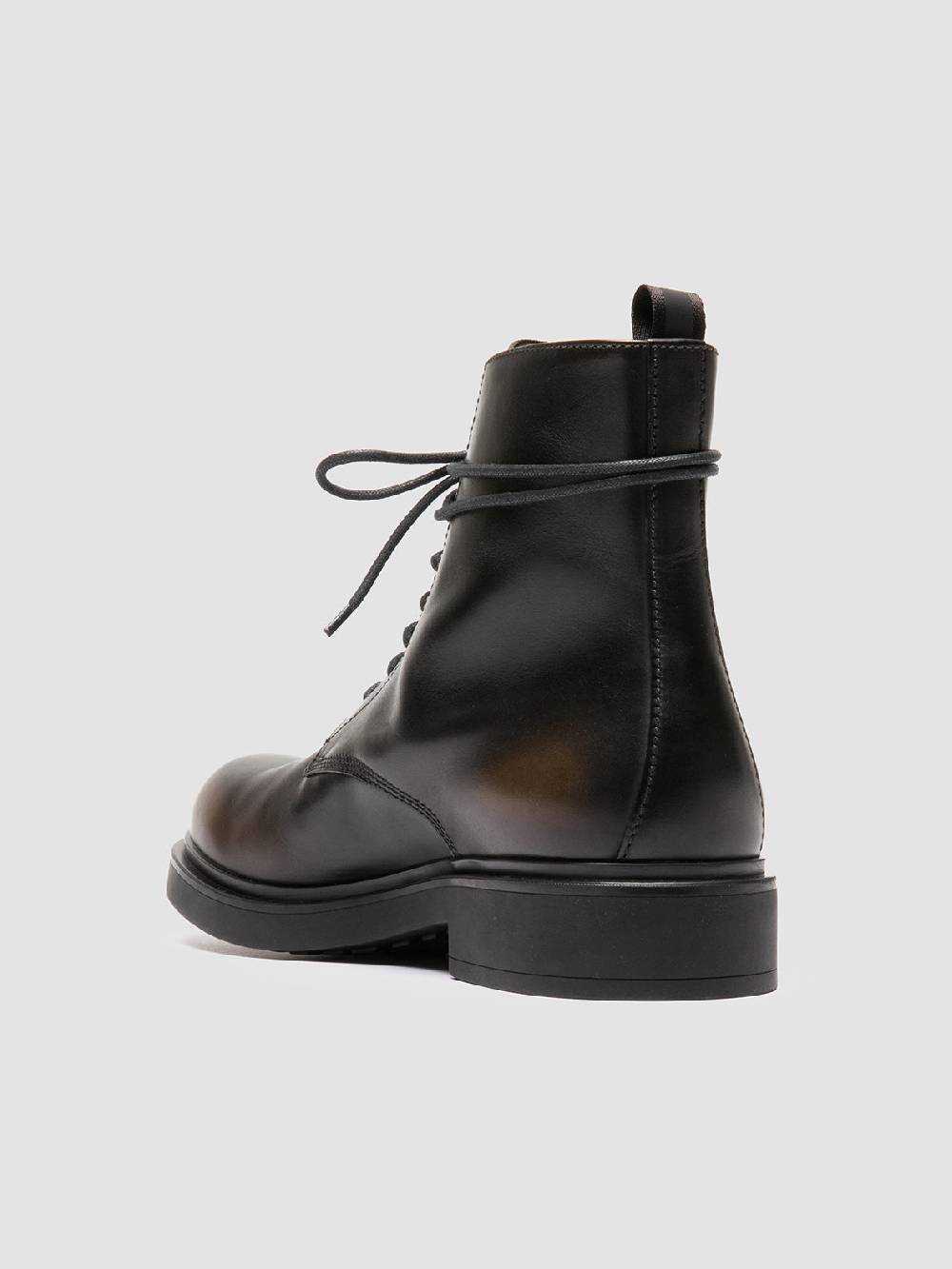 Officine Creative ENGINEER 005 Stivali Stringati In Pelle Verde