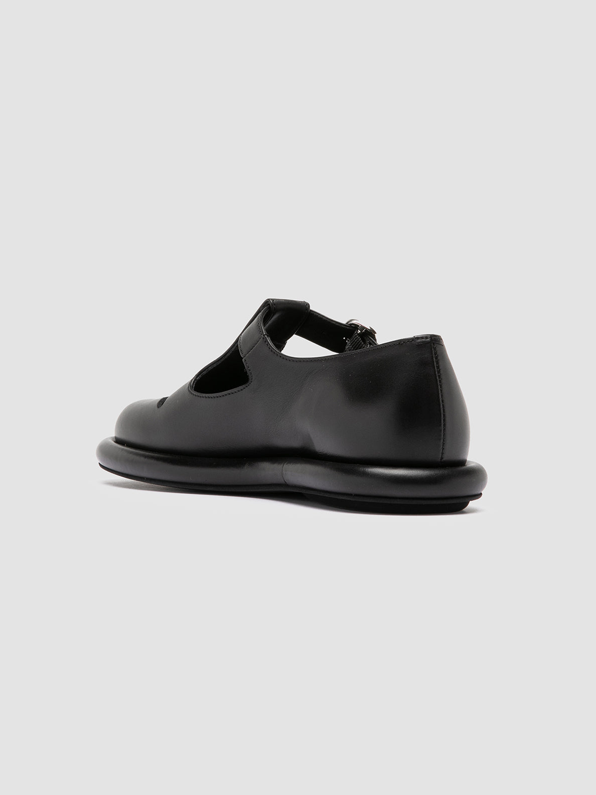Officine Creative ESTENS 106 Scarpe Basse T-Bar In Pelle Nera