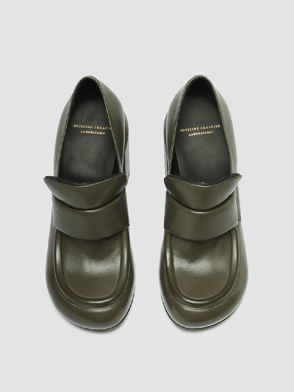 Officine Creative ESTHER 018 Mocassini Penny In Pelle Verde