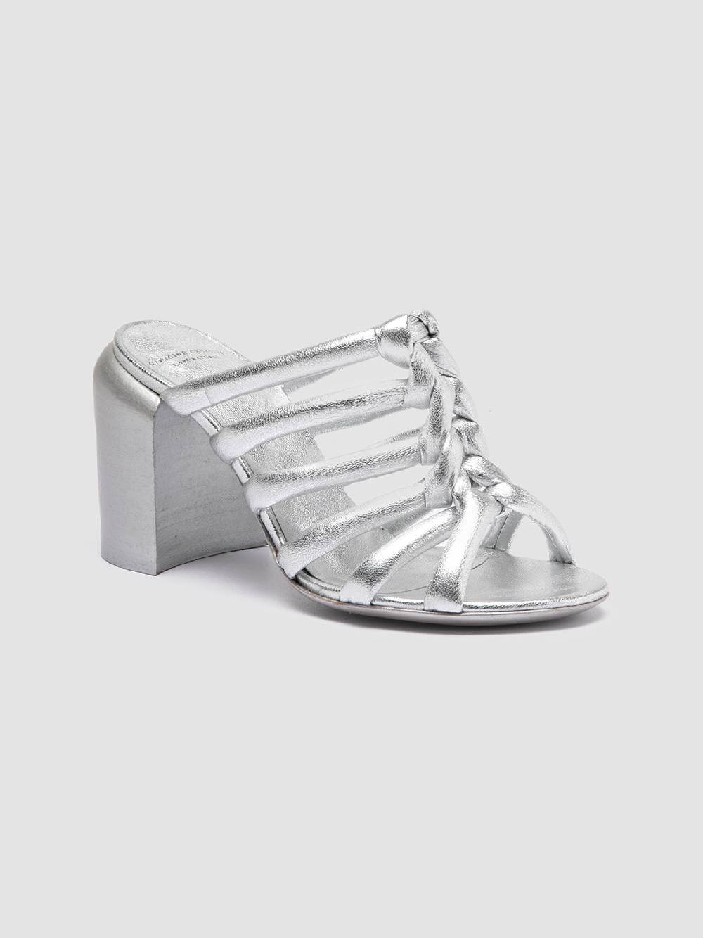 Officine Creative ESTHER 026 Sandali Slide In Pelle Argento