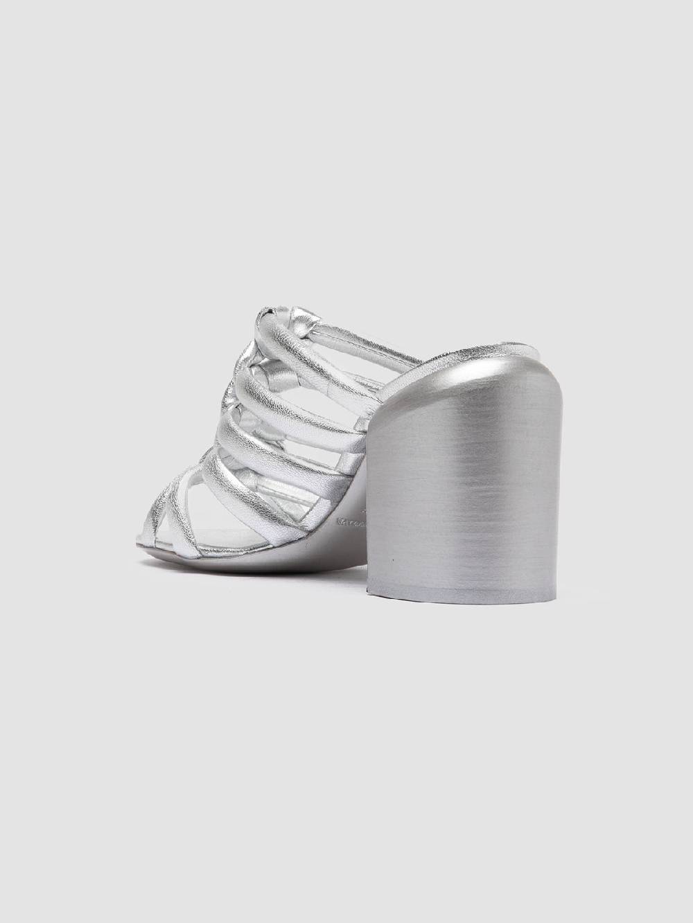 Officine Creative ESTHER 026 Sandali Slide In Pelle Argento