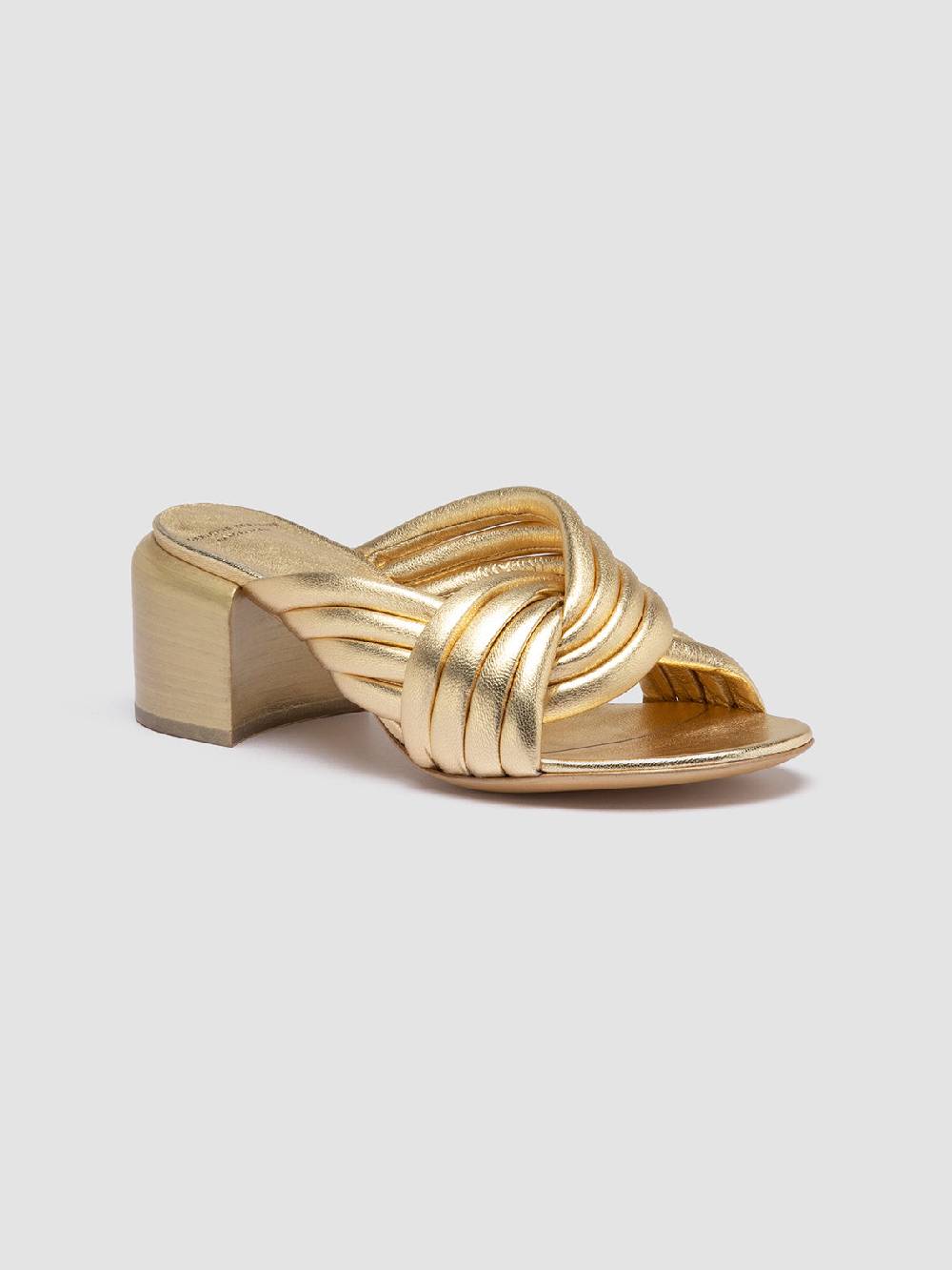 Officine Creative ETHEL 022 Sandali Slide In Pelle Oro