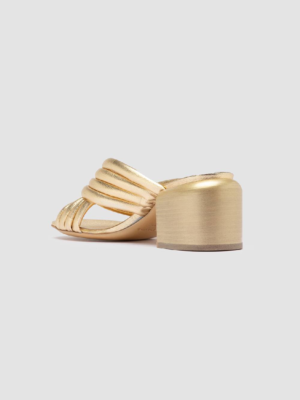 Officine Creative ETHEL 022 Sandali Slide In Pelle Oro