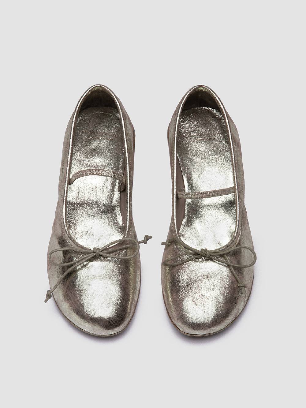 Officine Creative FLORE 001 Ballerine In Pelle Metallizzata