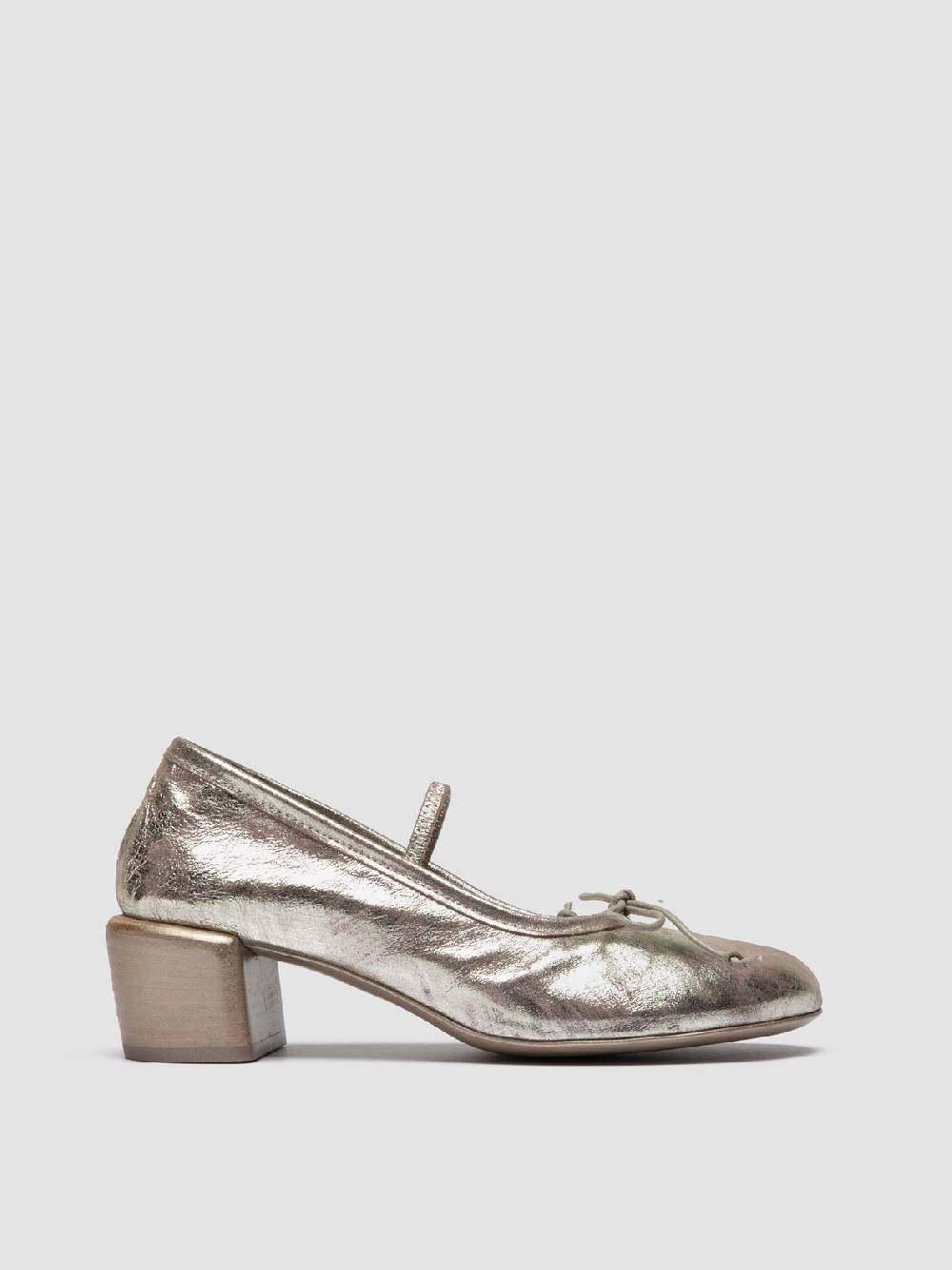 Officine Creative FLORE 001 Ballerine in Pelle Metallizzata