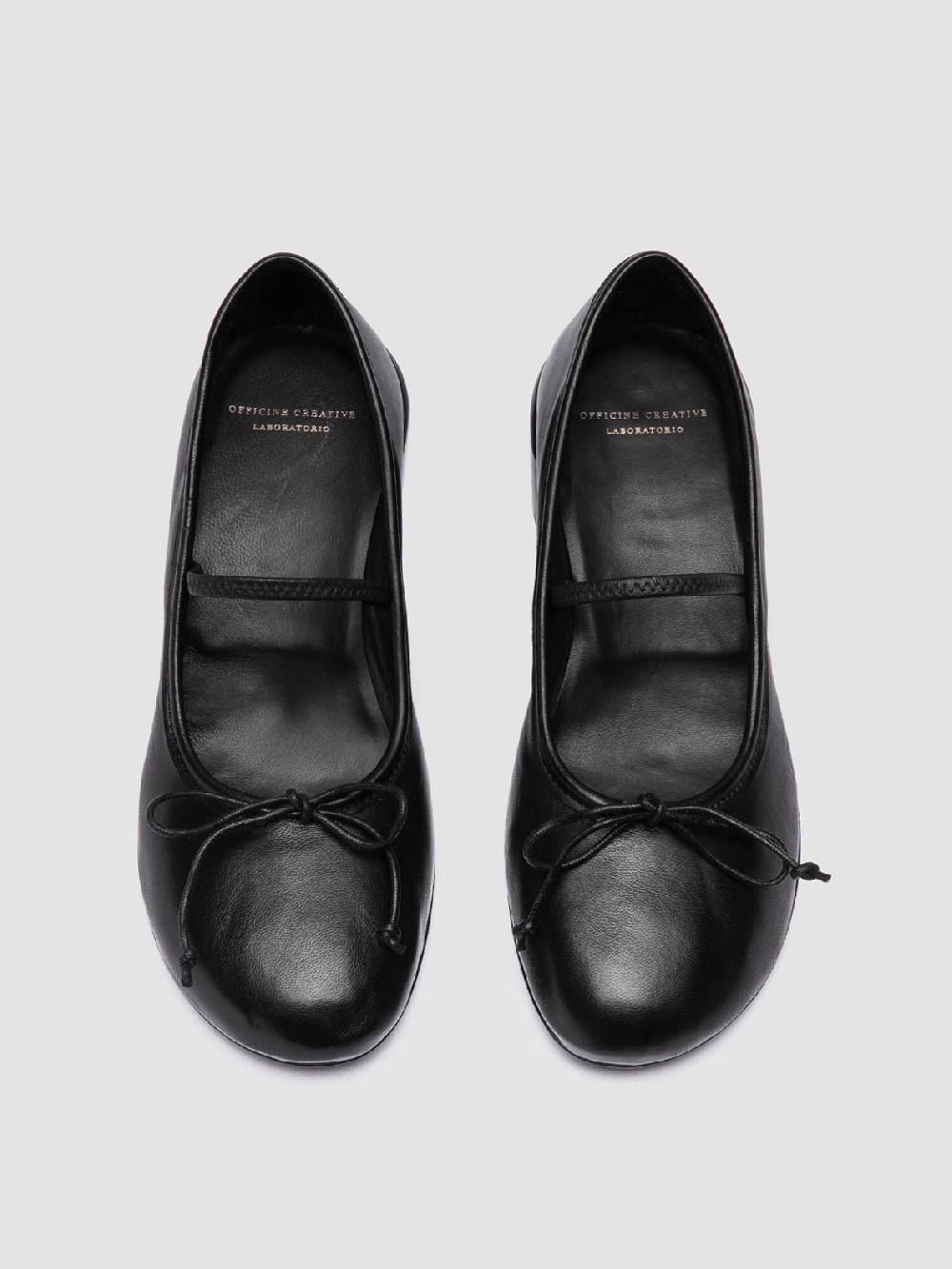 Officine Creative FLORE 001 Ballerine In Pelle Nera