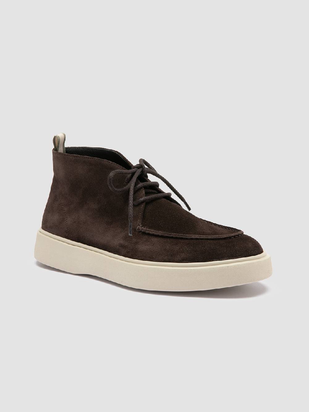 Officine Creative FRAME 002 Stivali Chukka In Pelle Scamosciata Grigia
