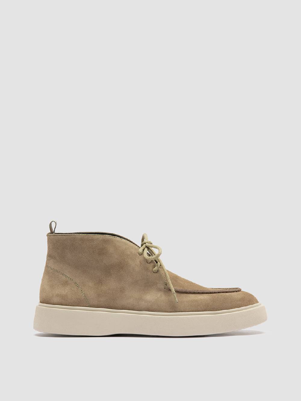 Officine Creative FRAME 002 Stivali Chukka in Pelle Scamosciata Tortora