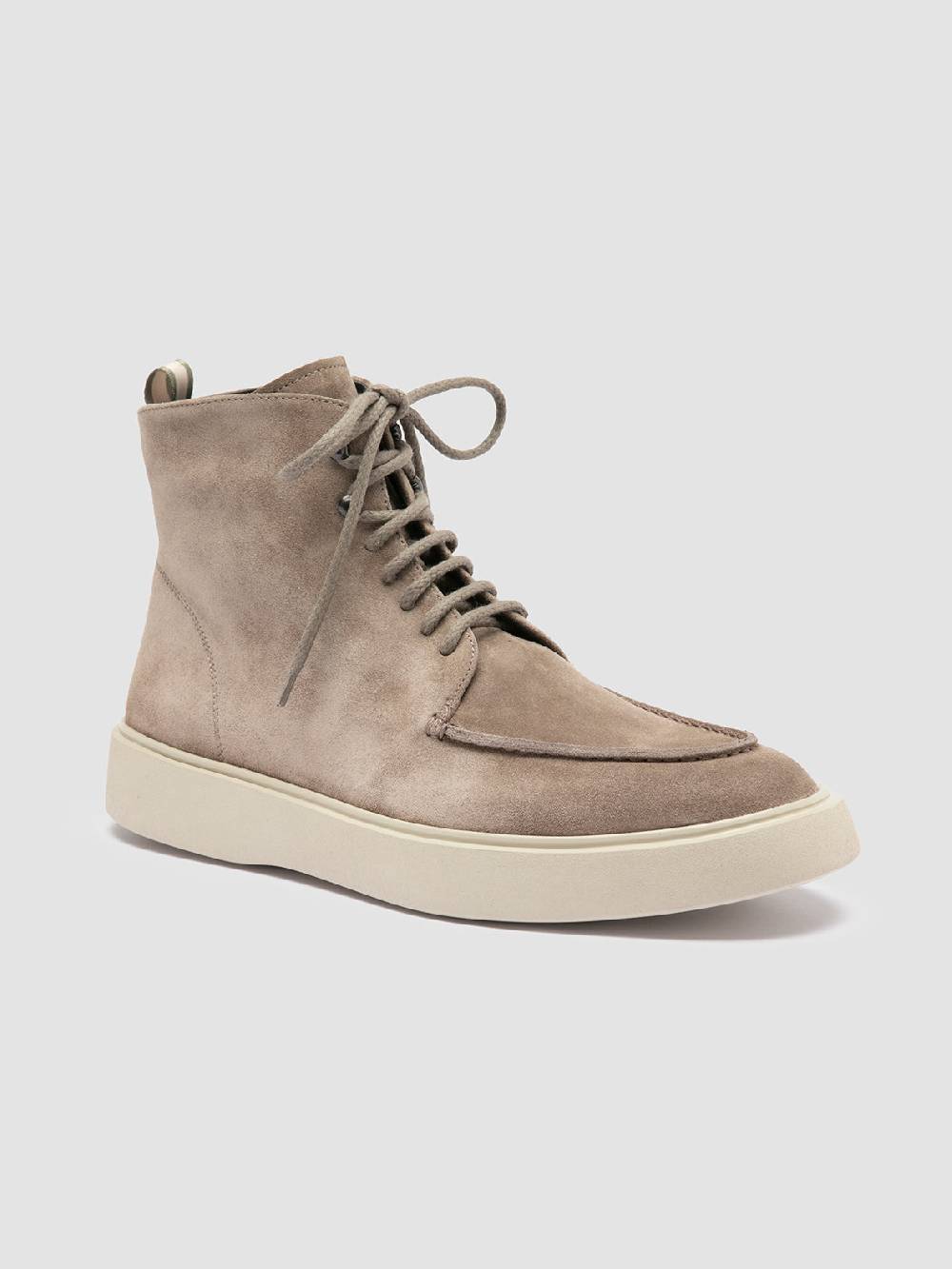 Officine Creative FRAME 004 Stivali Stringati In Pelle Scamosciata Tortora