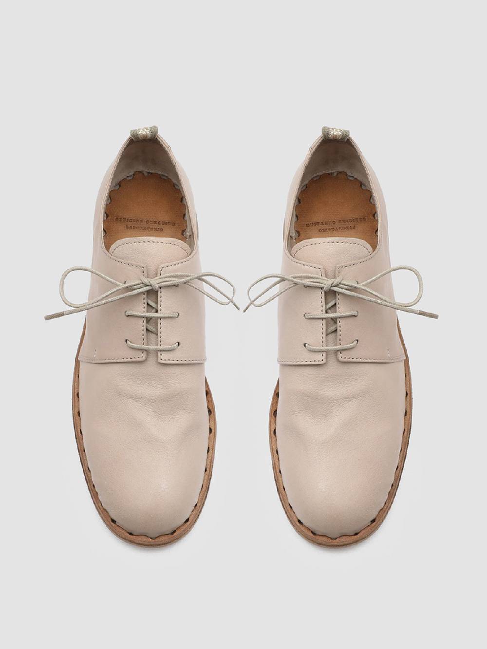 Officine Creative GRAPHITE 001 Derby In Pelle Avorio