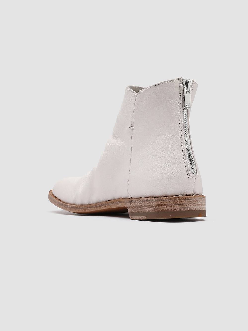 Officine Creative GRAPHITE 005 Stivaletti In Pelle Bianca