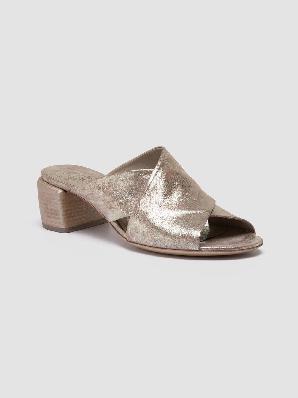 Officine Creative HADRY 007 Sandali Slide In Pelle Tortora