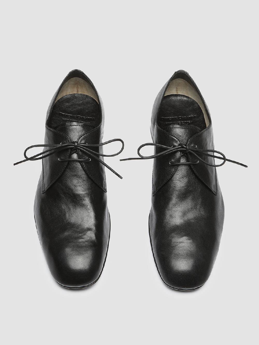 Officine Creative HARVEY 002 Black Leather Derby Shoes
