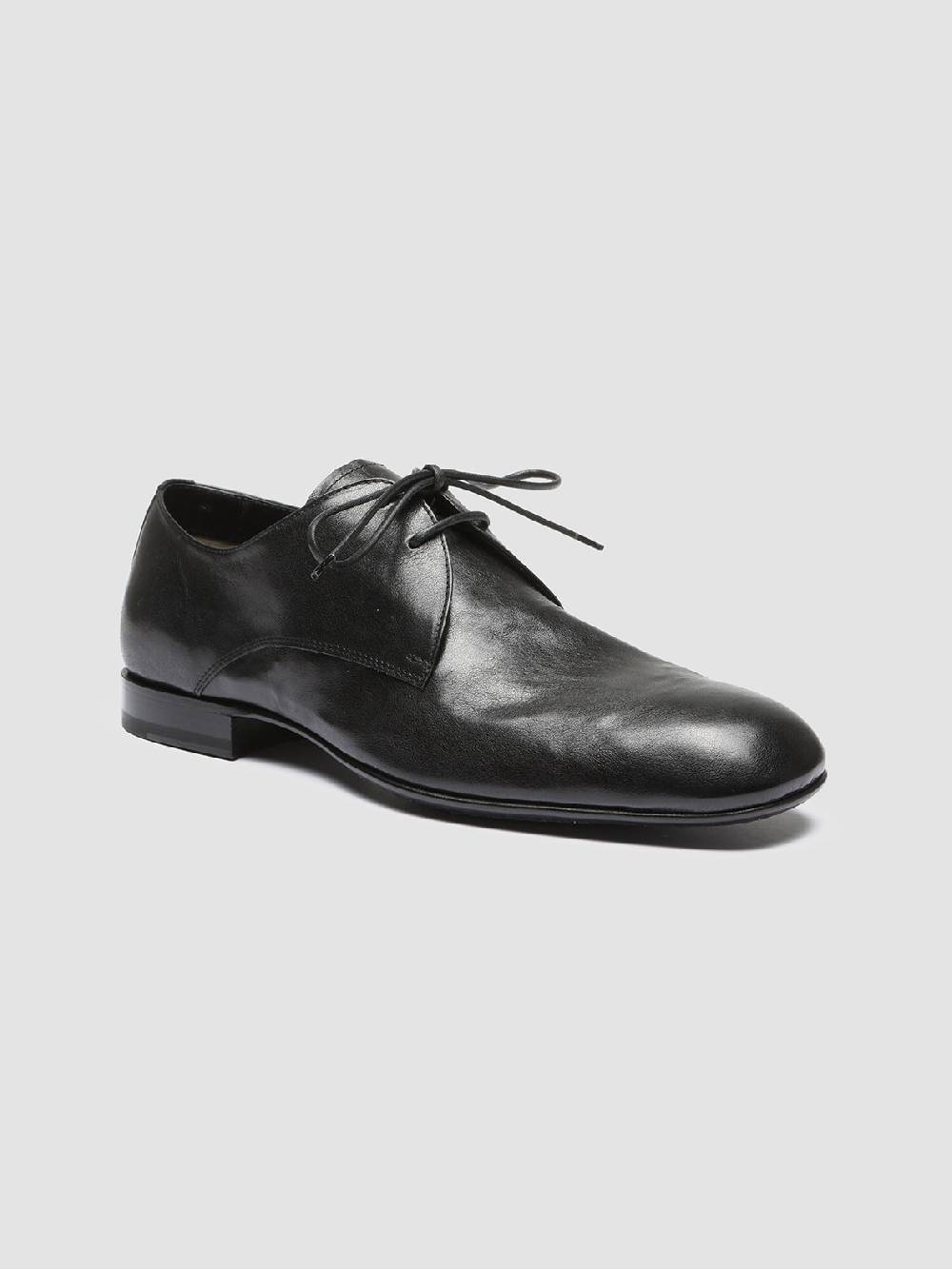 Officine Creative HARVEY 002 Black Leather Derby Shoes