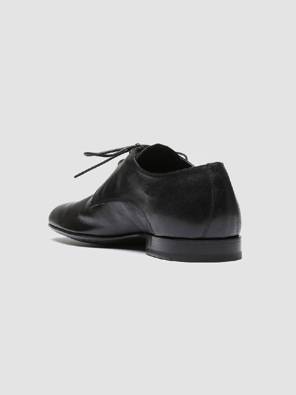 Officine Creative HARVEY 002 Black Leather Derby Shoes