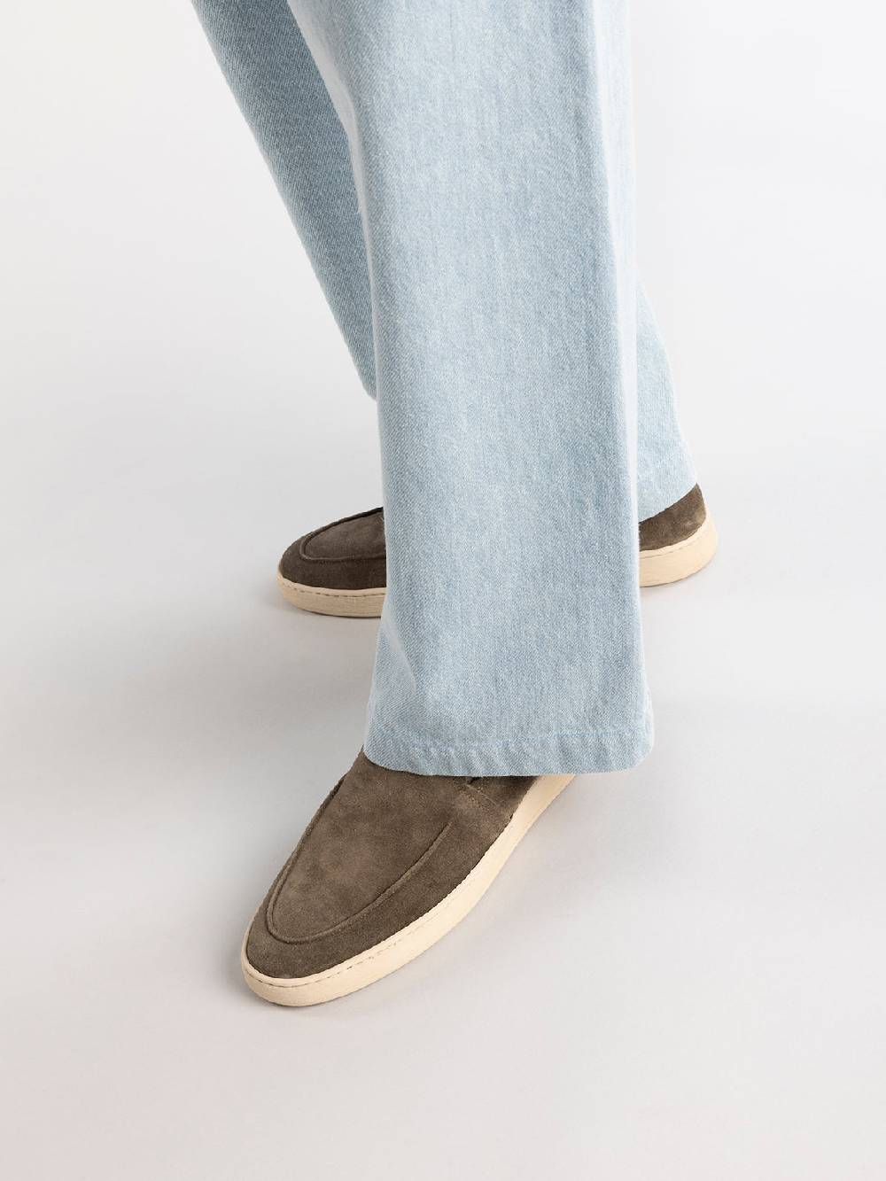 Officine Creative HERBIE 006 Mocassini In Pelle Scamosciata Marrone