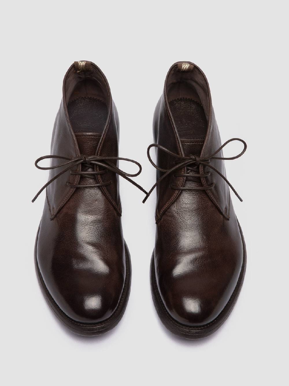 Officine Creative HIVE 050 Stivali Chukka In Pelle Marrone