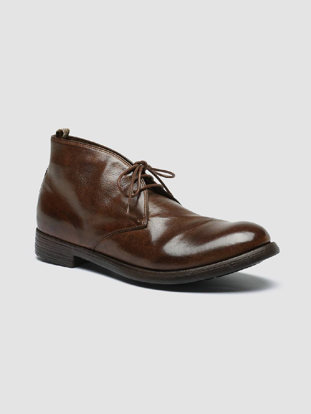 Officine Creative HIVE 050 Stivali Chukka In Pelle Marrone