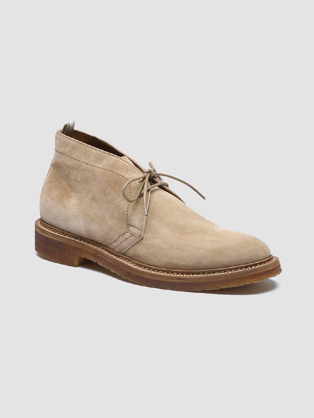 Officine Creative HOPKINS CREPE 114 Stivali Chukka In Pelle Scamosciata Tortora