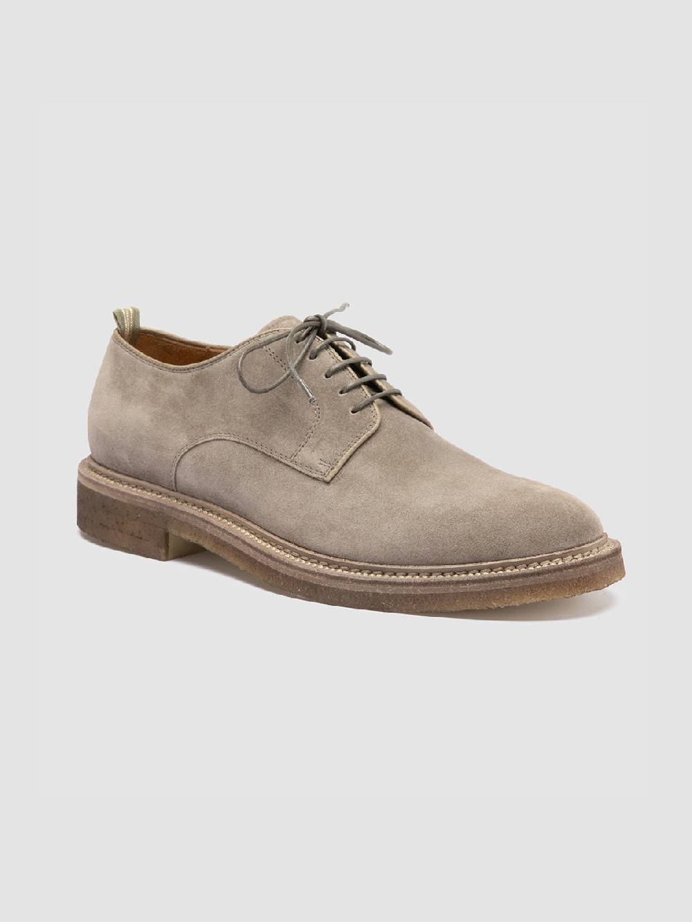 Officine Creative HOPKINS CREPE 115 Scarpe Derby In Pelle Scamosciata Tortora