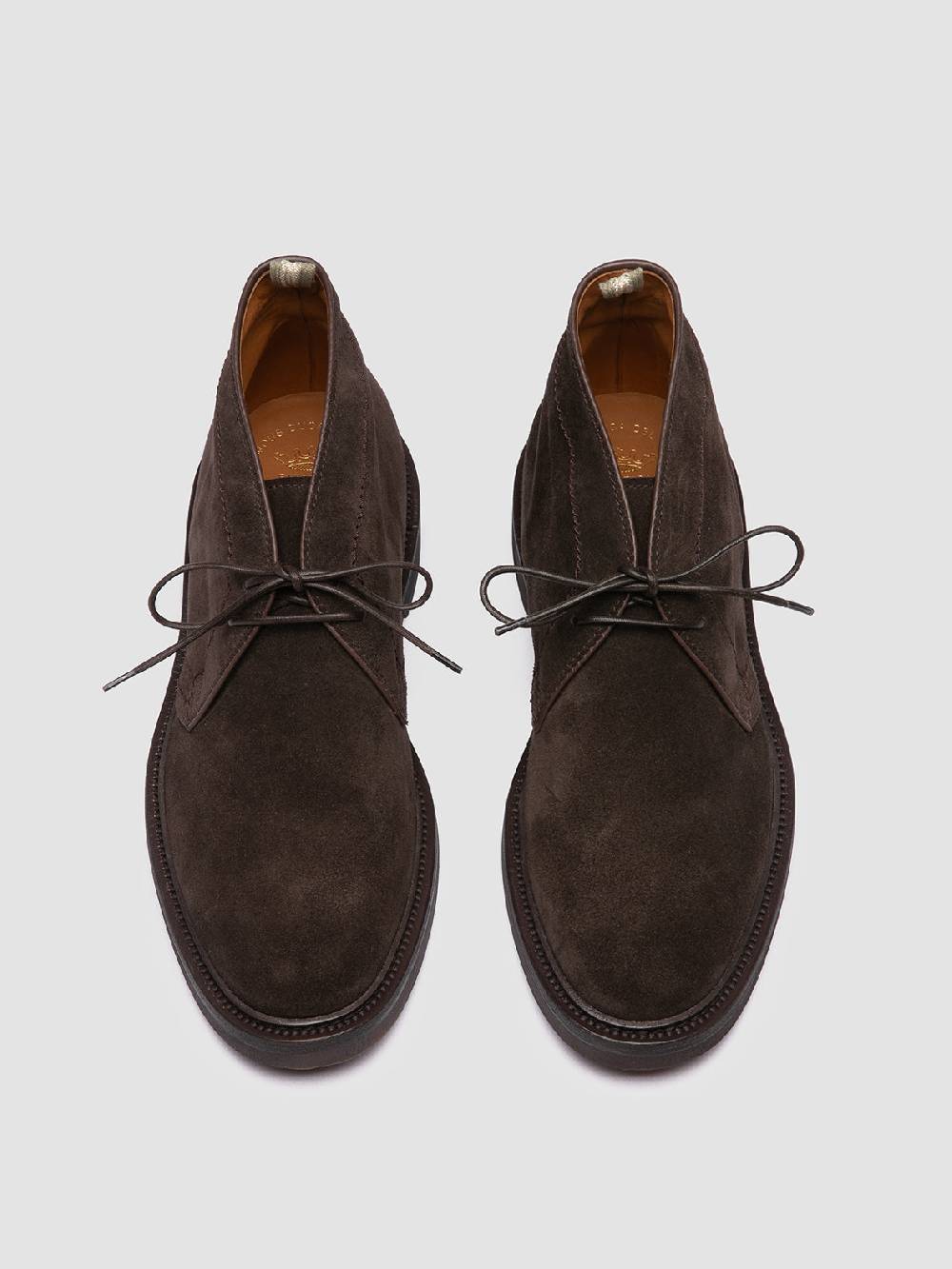 Officine Creative HOPKINS FLEXI 202 Stivali Chukka In Pelle Scamosciata Marrone