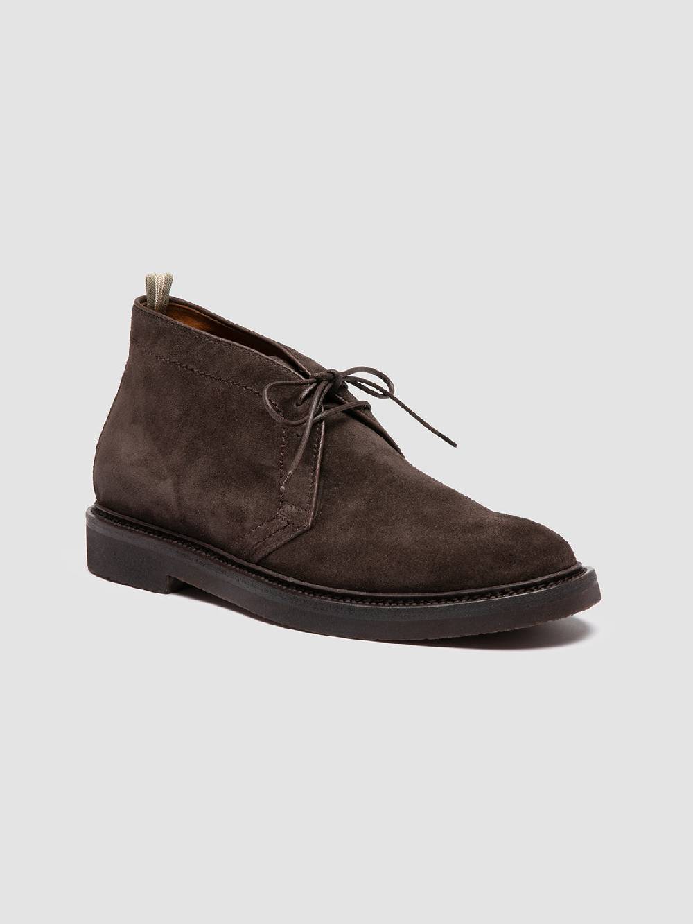 Officine Creative HOPKINS FLEXI 202 Stivali Chukka In Pelle Scamosciata Marrone