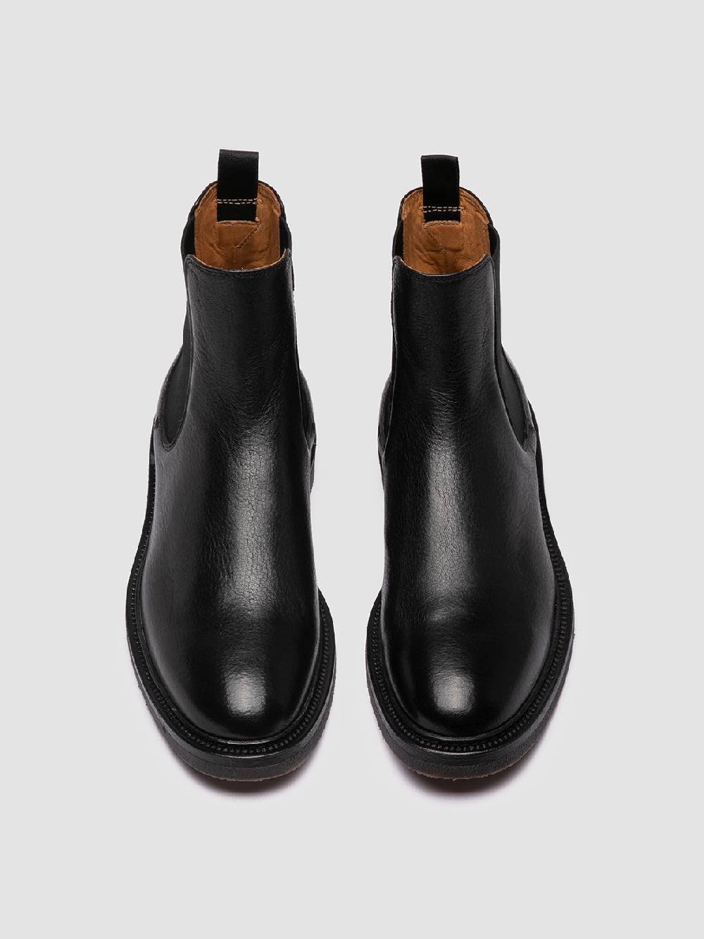 Officine Creative HOPKINS FLEXI 204 Stivaletti Chelsea In Pelle Nera