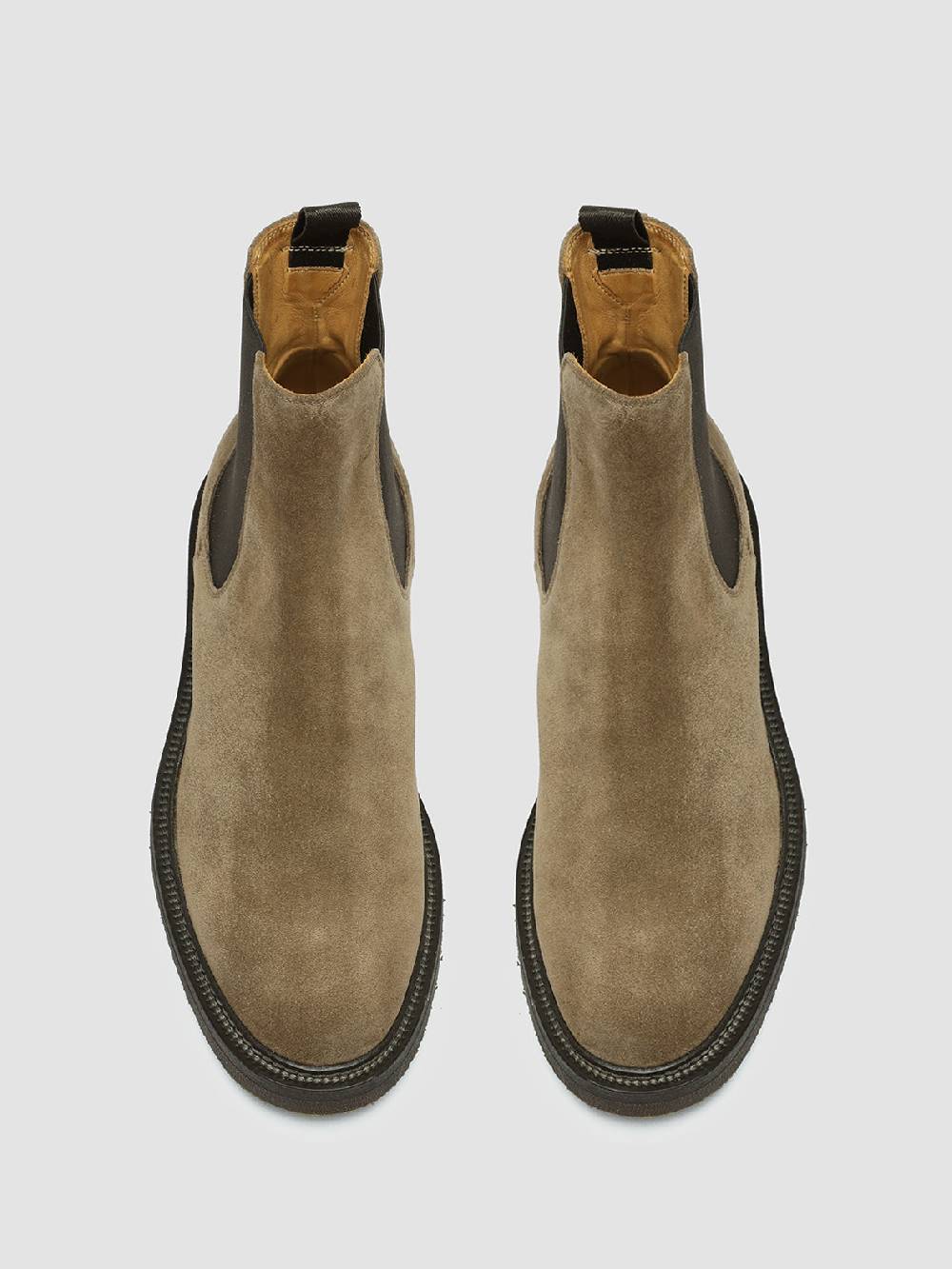 Officine Creative HOPKINS FLEXI 204 Stivali Pull On In Camoscio Tortora