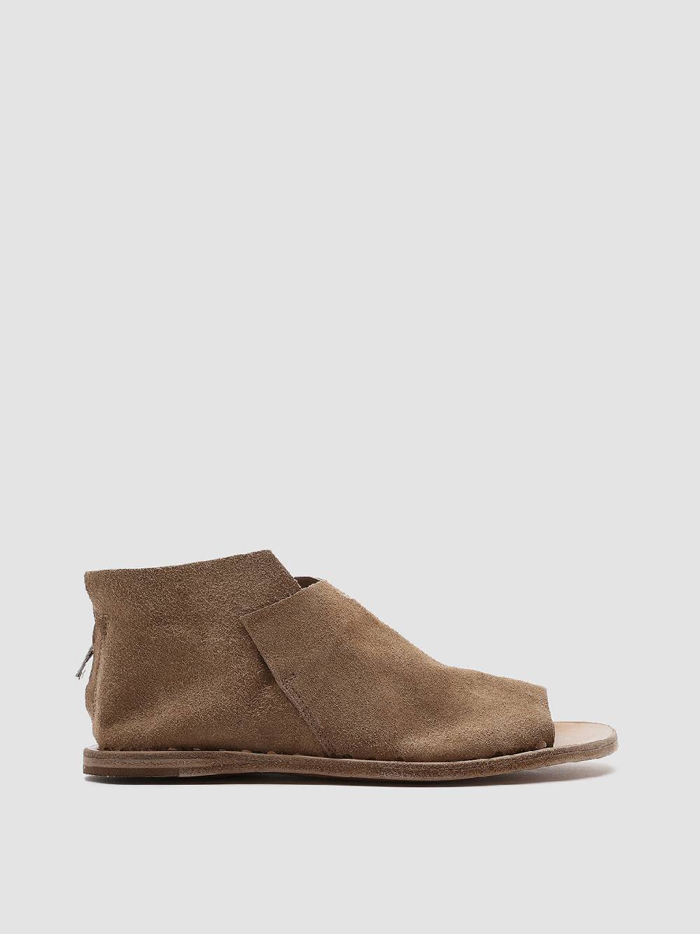 Officine Creative ITACA 005 Sandali in Pelle Scamosciata Marrone