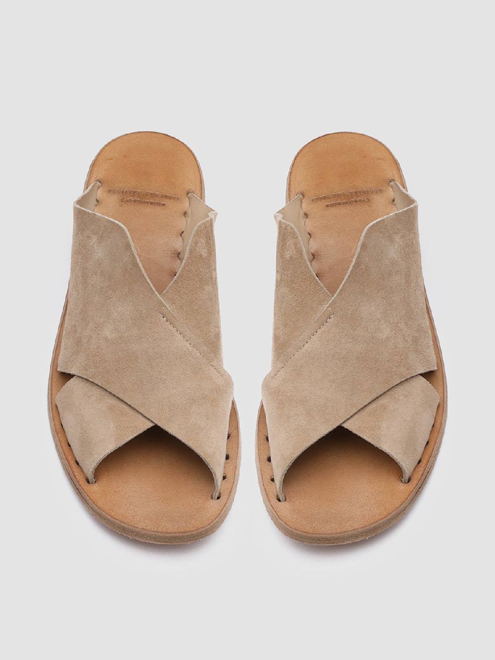 Officine Creative ITACA 019 Sandali In Pelle Scamosciata Marrone