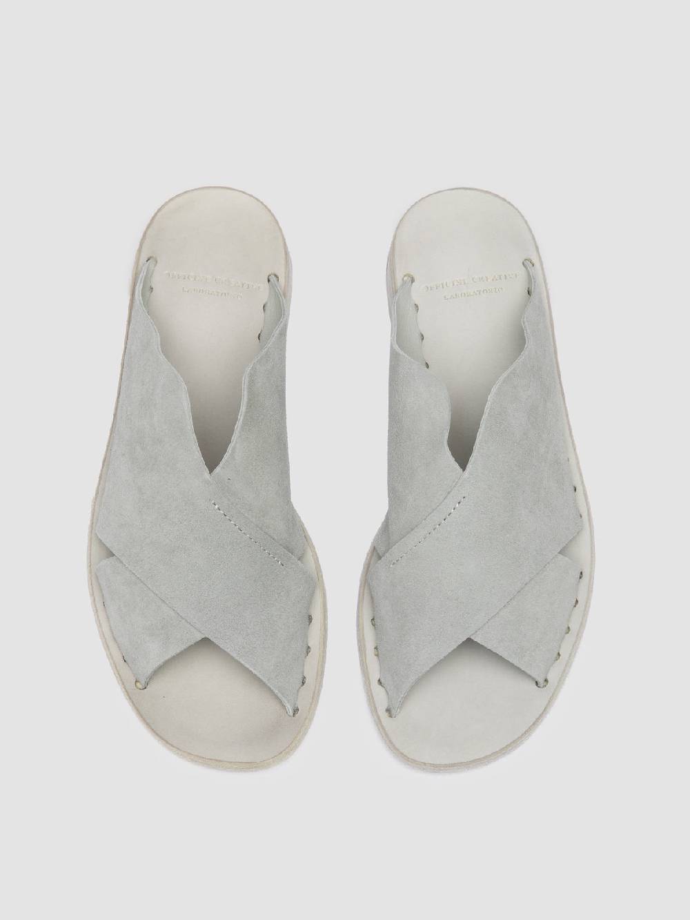 Officine Creative ITACA 019 Sandali In Pelle Scamosciata Tortora