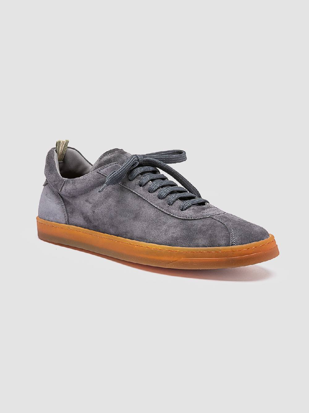 Officine Creative KARMA 015 Sneakers Basse In Pelle Scamosciata Grigia
