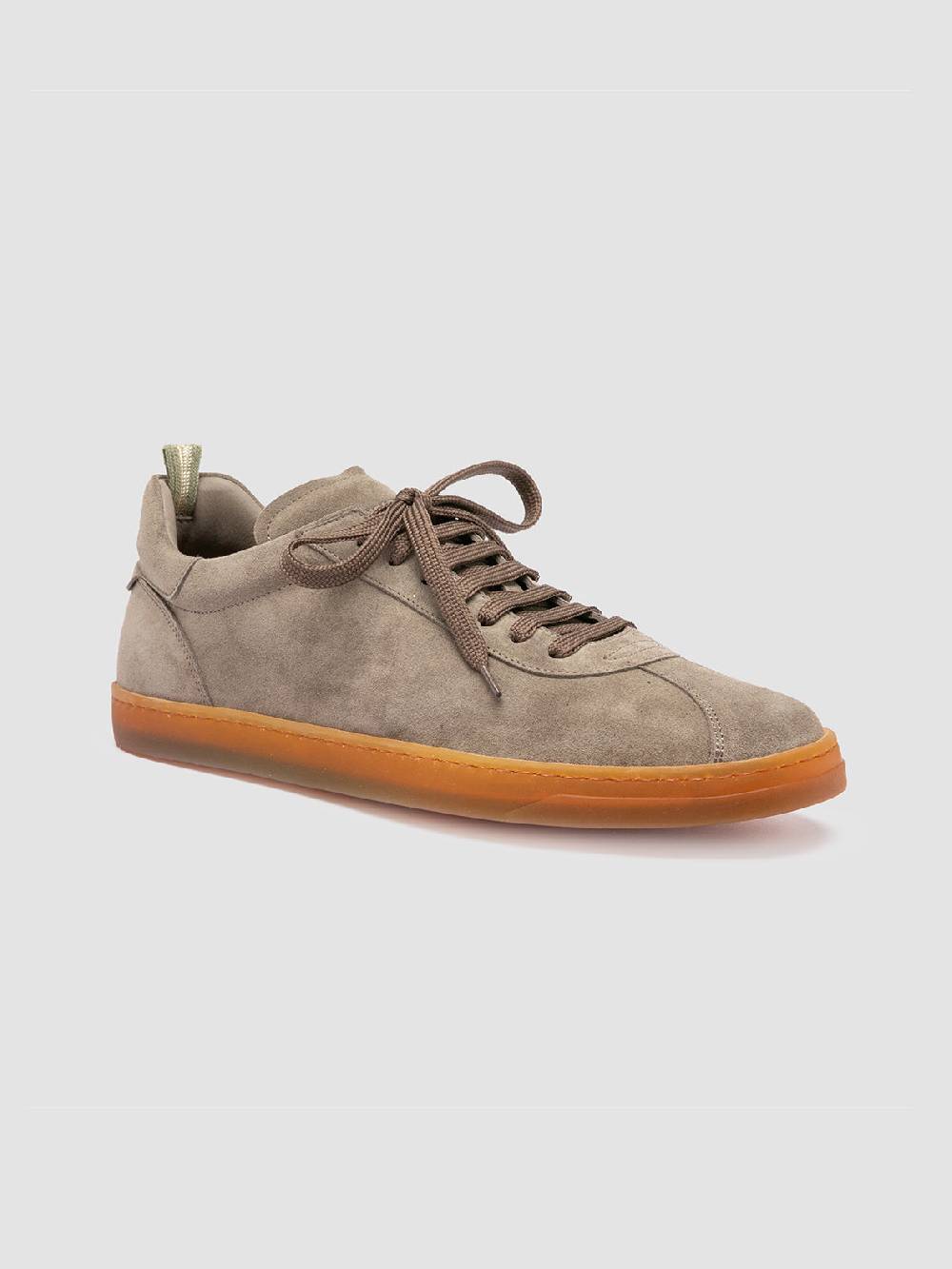 Officine Creative KARMA 015 Sneakers Basse In Pelle Scamosciata Tortora