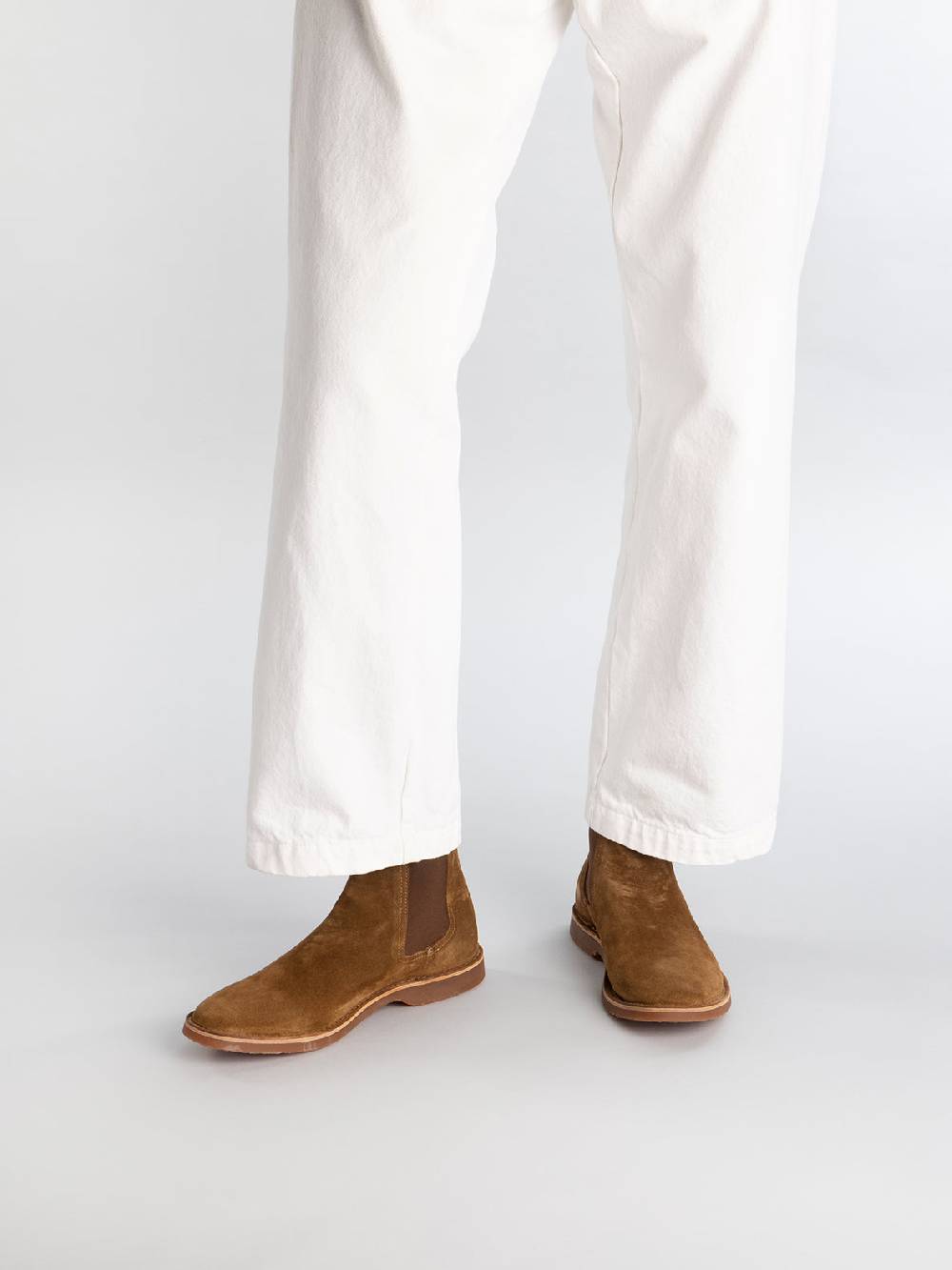 Officine Creative KENT 005 Stivaletti Chelsea In Pelle Scamosciata Tortora