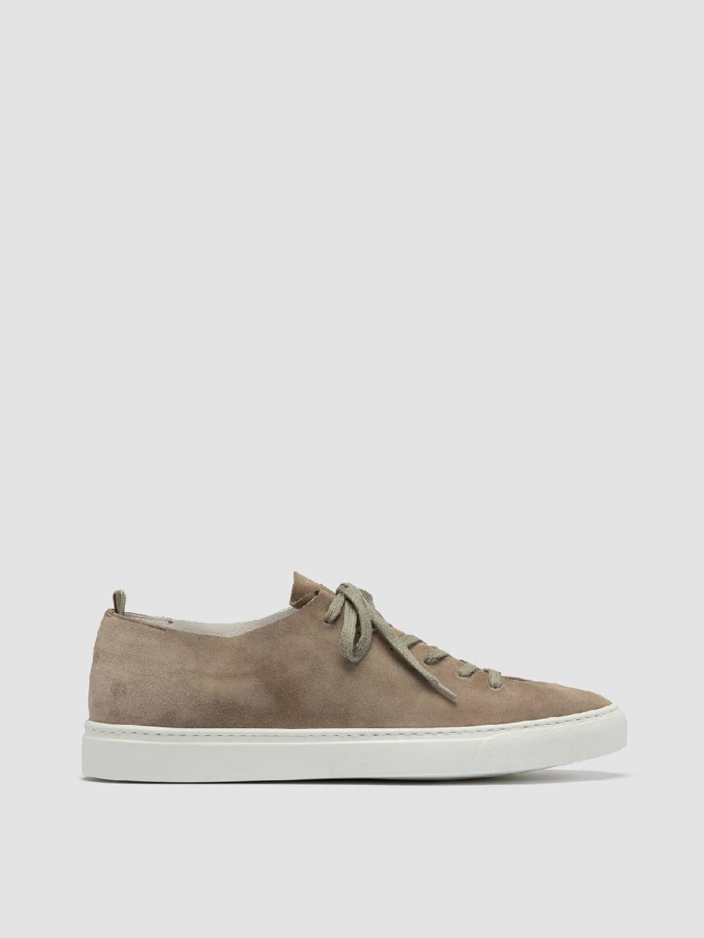 Officine Creative LEGGERA 001 Sneakers Basse in Pelle Scamosciata Tortora