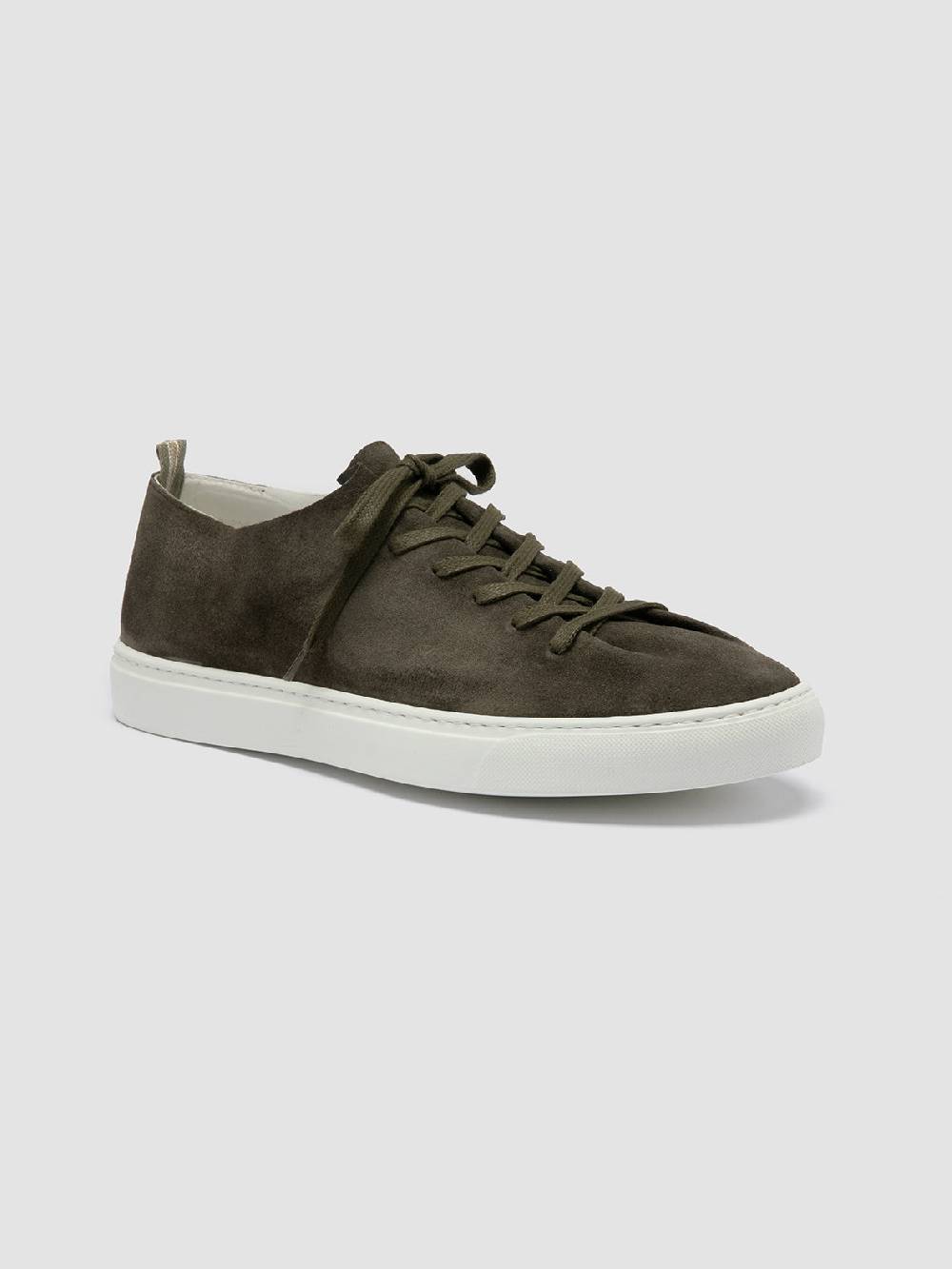 Officine Creative LEGGERA 001 Sneakers Basse In Pelle Scamosciata Verde