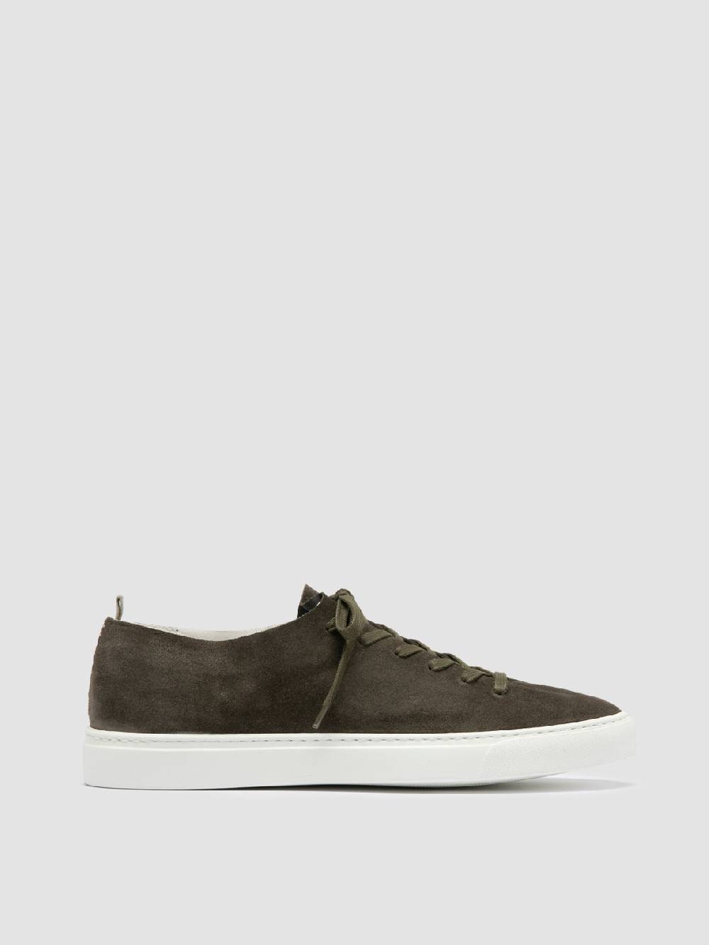 Officine Creative LEGGERA 001 Sneakers Basse in Pelle Scamosciata Verde