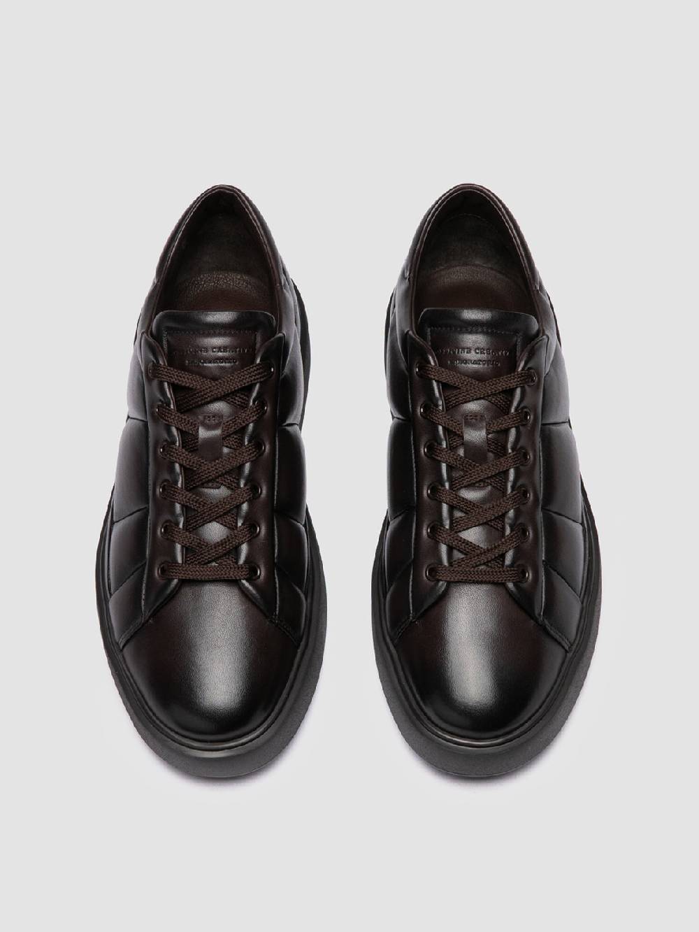 Officine Creative LEISURE 001 Sneaker Basse In Pelle Marrone