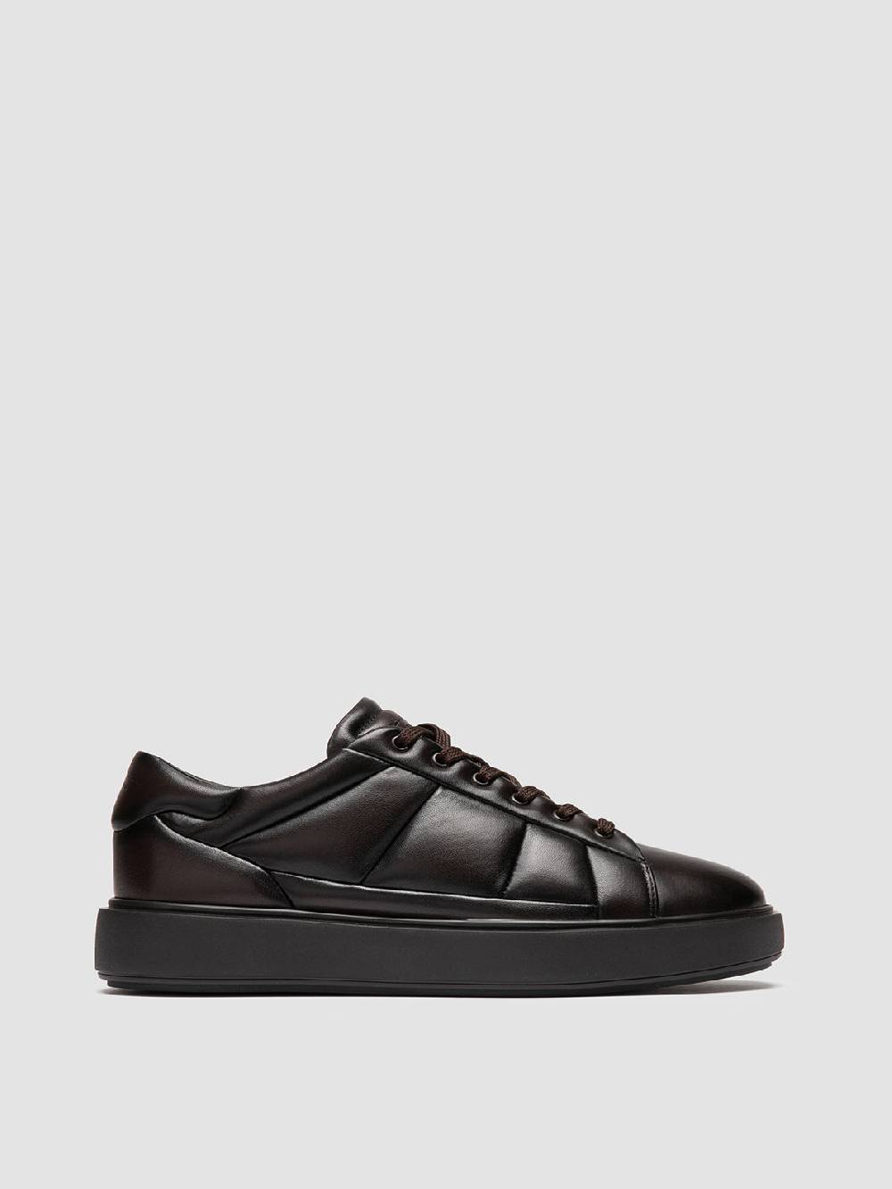 Officine Creative LEISURE 001 Sneaker Basse in Pelle Marrone