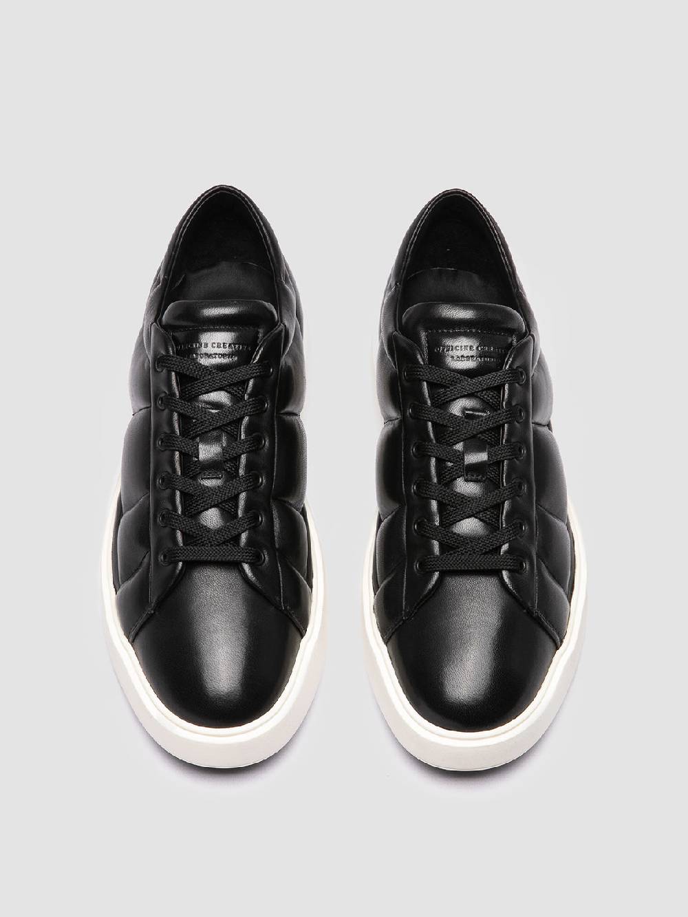 Officine Creative LEISURE 001 Sneaker Basse In Pelle Nera