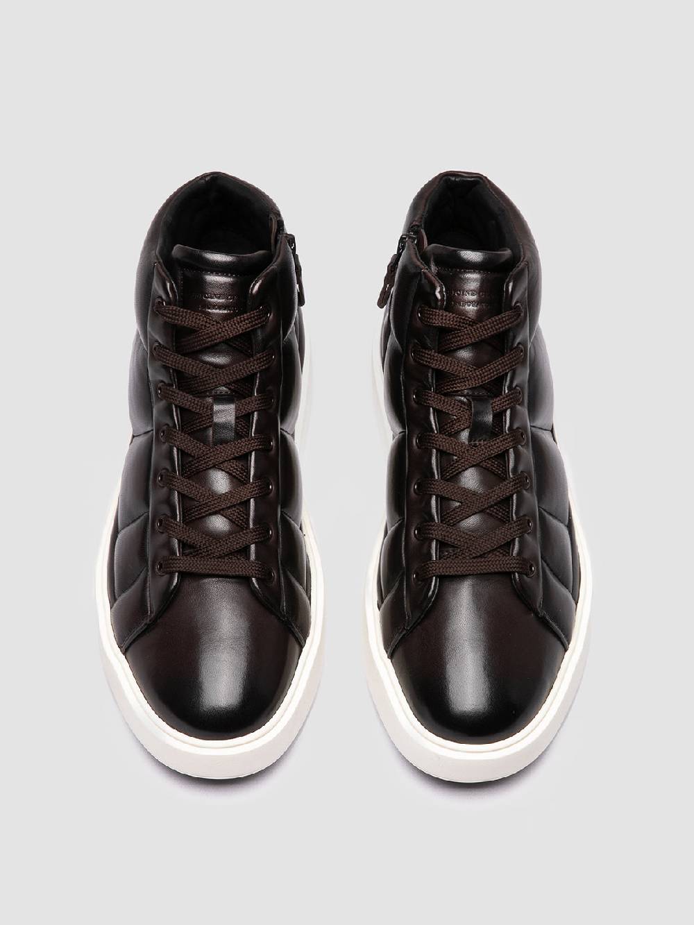Officine Creative LEISURE 002 Sneaker Alte In Pelle Marrone