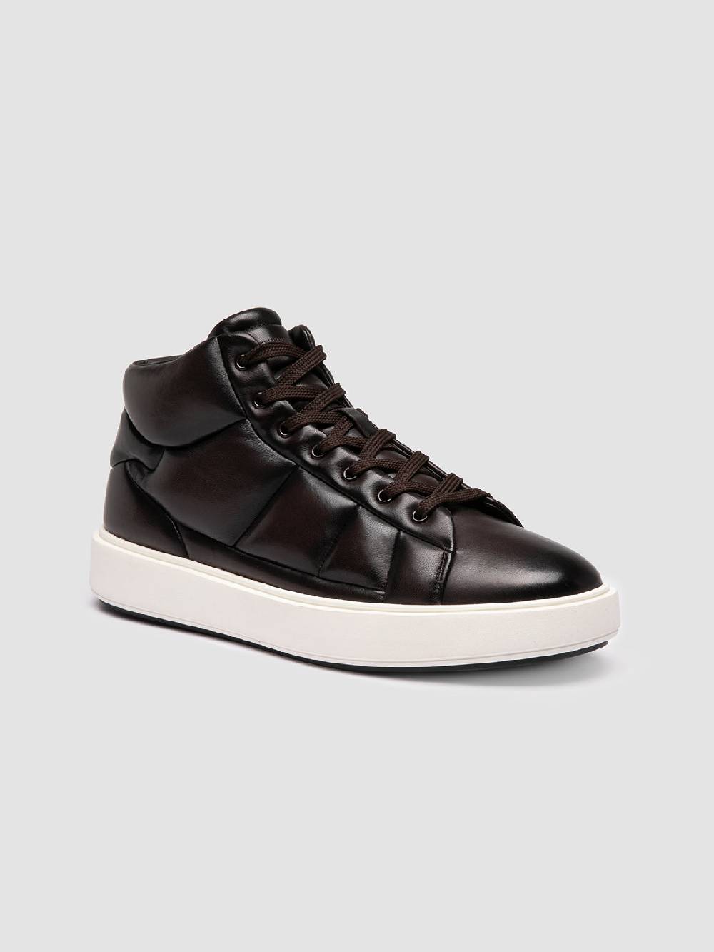 Officine Creative LEISURE 002 Sneaker Alte In Pelle Marrone