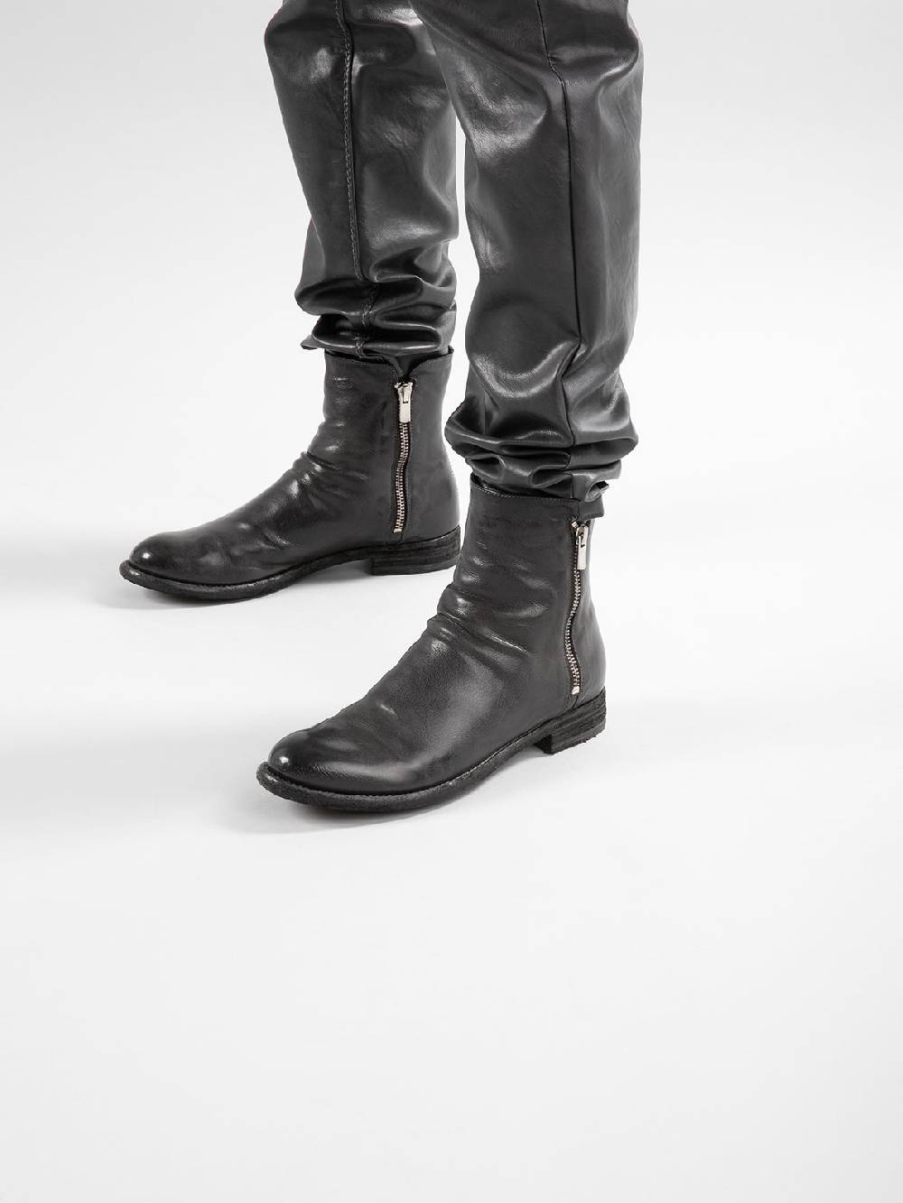 Officine Creative LEXIKON 097 Stivaletti In Pelle Nera