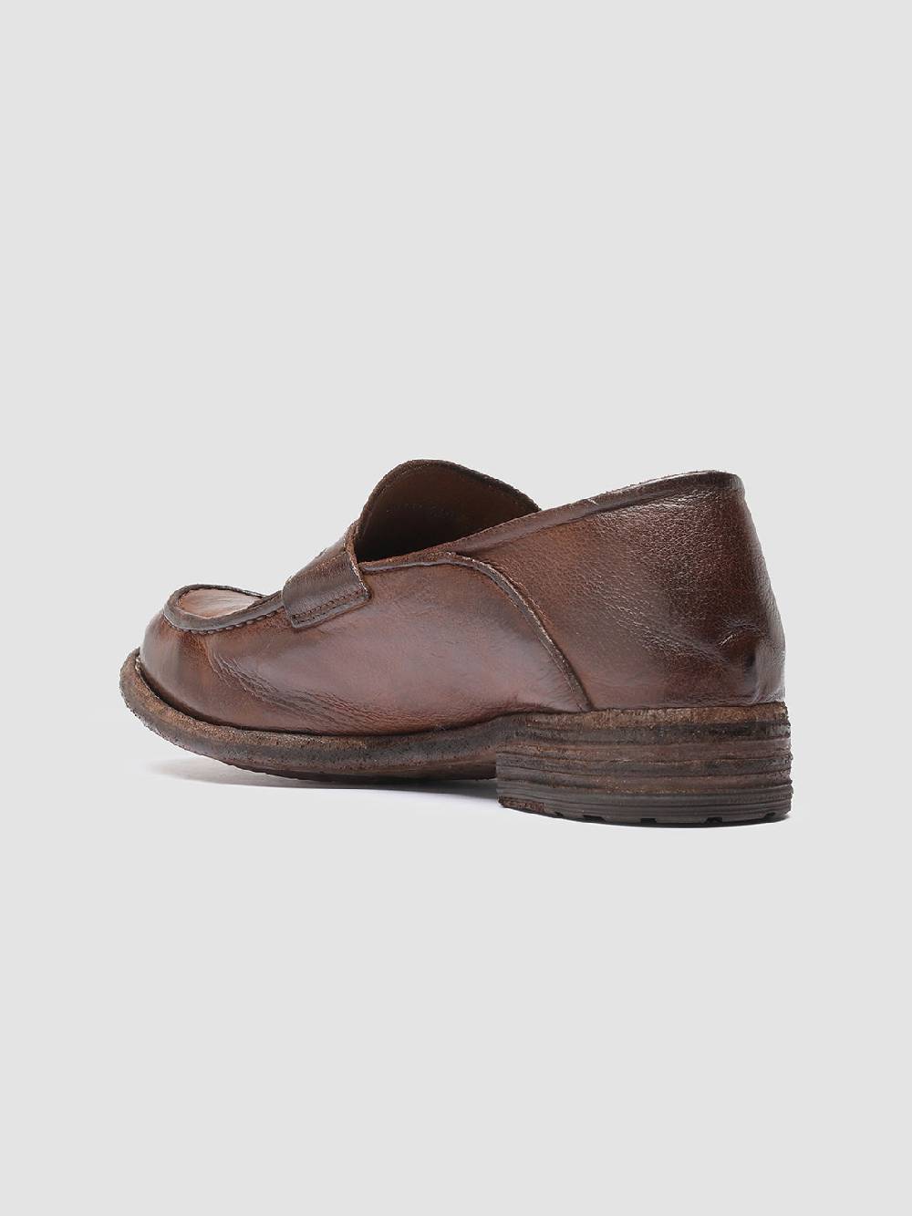 Officine Creative LEXIKON 140 Mocassini Penny Loafer In Pelle Marrone