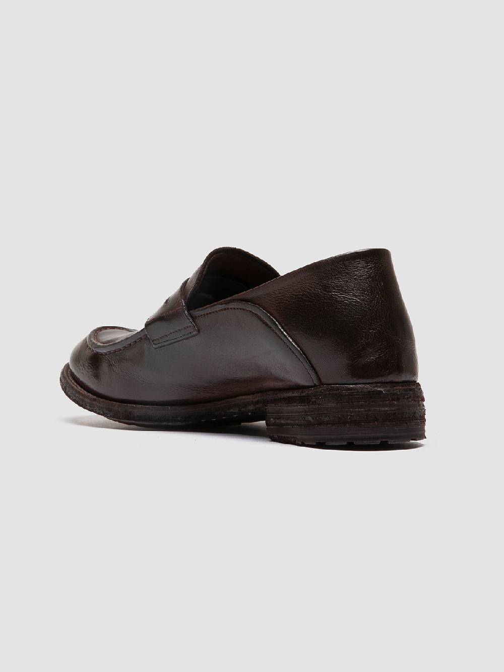 Officine Creative LEXIKON 140 Mocassini Penny Loafer In Pelle Marrone