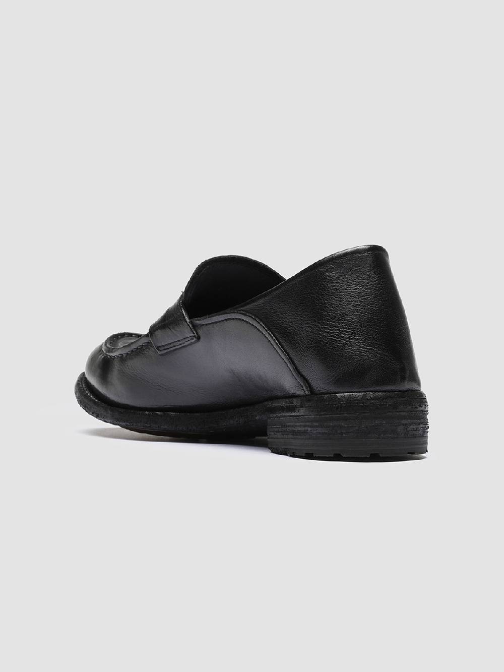 Officine Creative LEXIKON 140 Mocassini Penny Loafer In Pelle Nera
