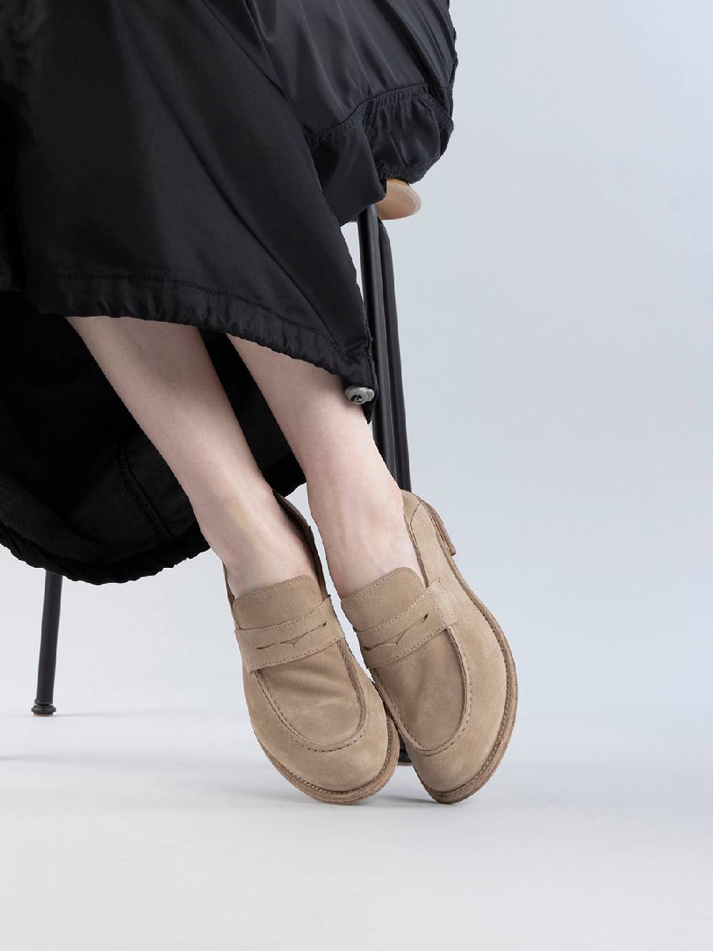 Officine Creative LEXIKON 516 Mocassini In Pelle Scamosciata Avorio