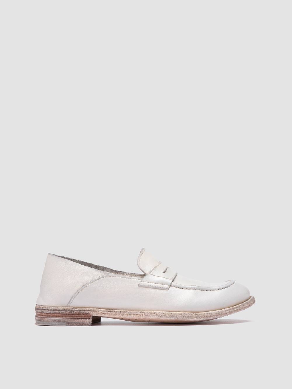 Officine Creative LEXIKON 516 White Leather Loafers