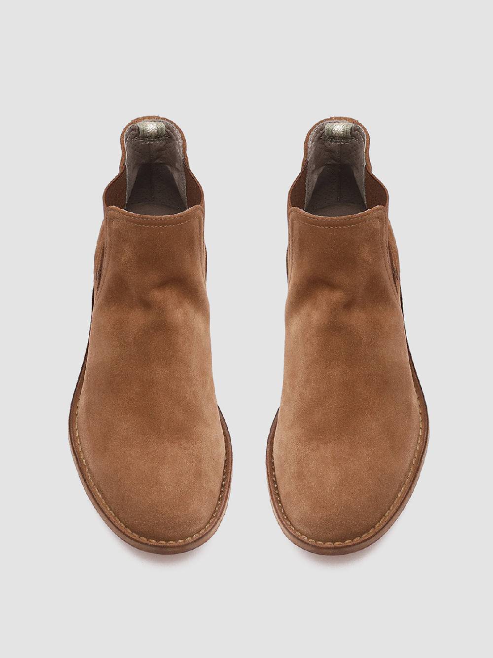 Officine Creative LINZI 001 Stivaletti Chelsea In Pelle Scamosciata Marrone